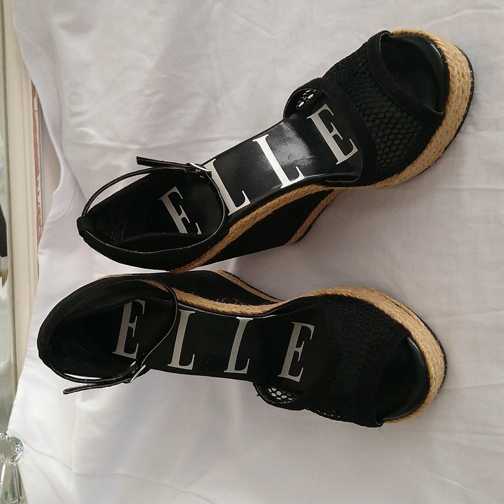 ELLE Espadrille Platform Wedge Sandals